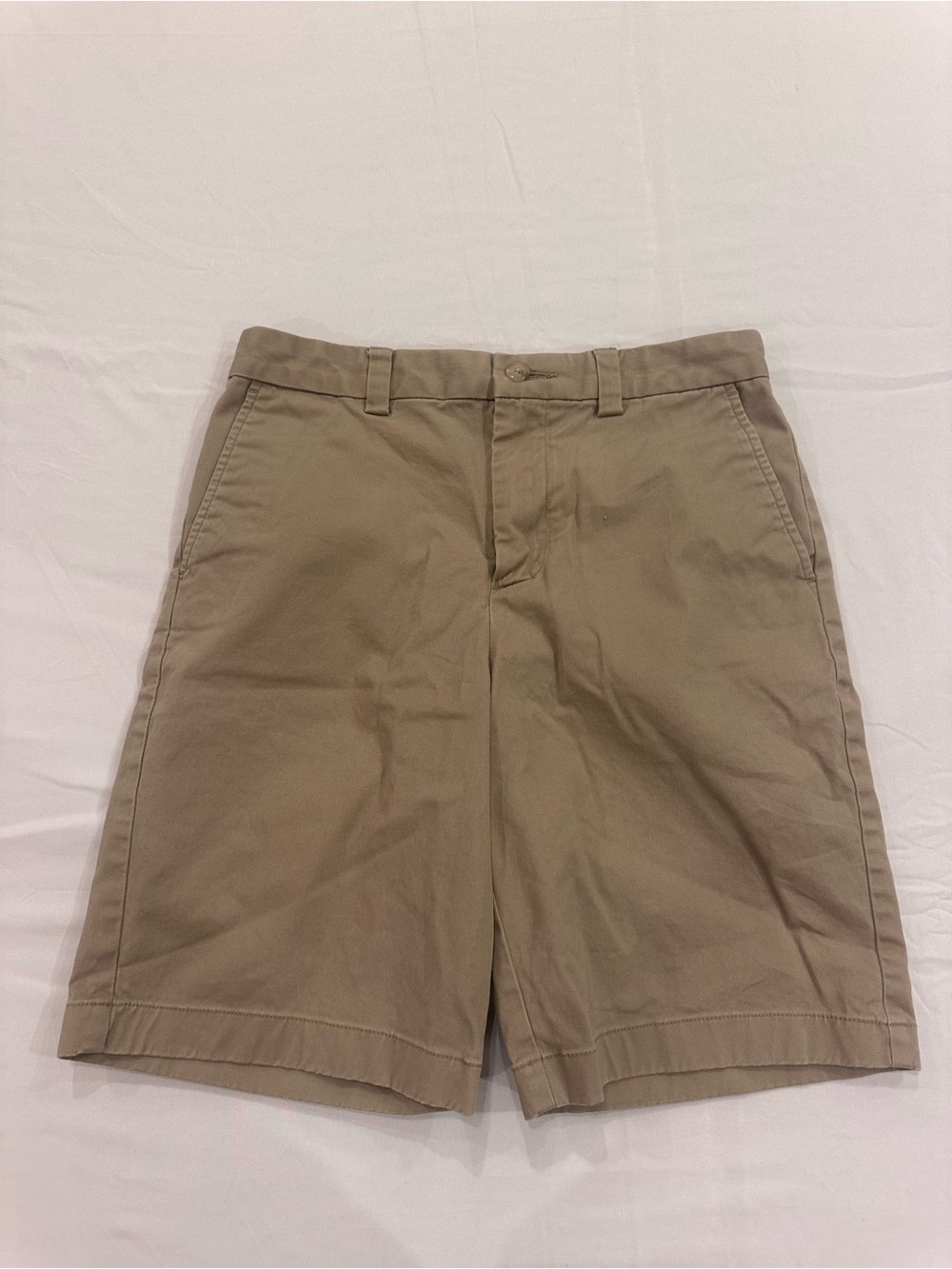 Southern Tide Dark Khaki Flat Front Chino Shorts 14